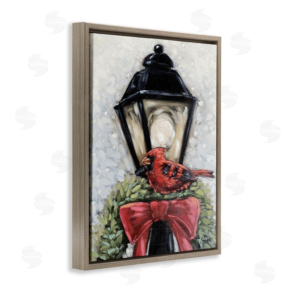 Stupell Industries Sara G. Designs | Cardinal And Holiday Lamp