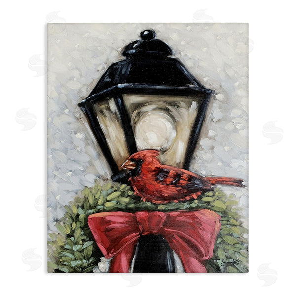 stupell industries Sara G. Designs | Cardinal and Holiday Lamp