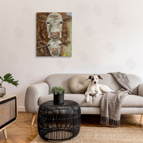 Stupell Industries Sara G. Designs | Cattle And Calf Gazing Wall Art