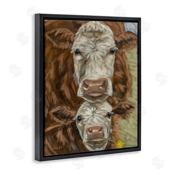 Stupell Industries Sara G. Designs | Cattle And Calf Gazing Wall Art