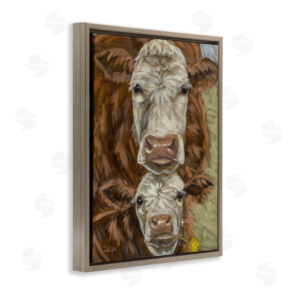 Stupell Industries Sara G. Designs | Cattle And Calf Gazing Wall Art