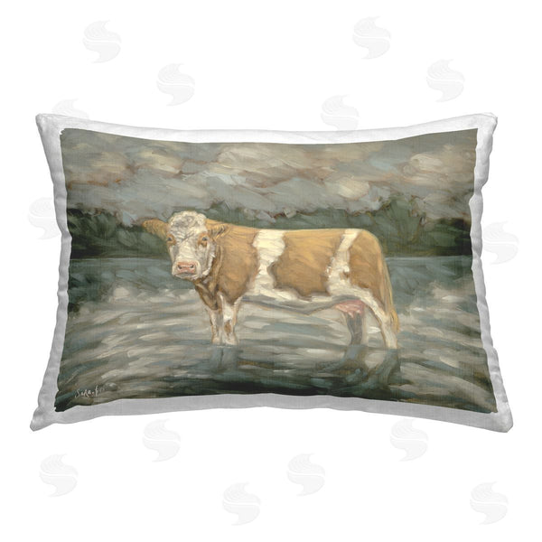 stupell industries Sara G. Designs | Cattle Wading in Shore