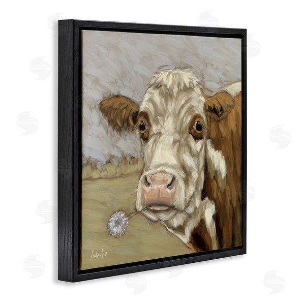 Stupell Industries Sara G. Designs | Cattle With Dandelion Sprig Wall Art
