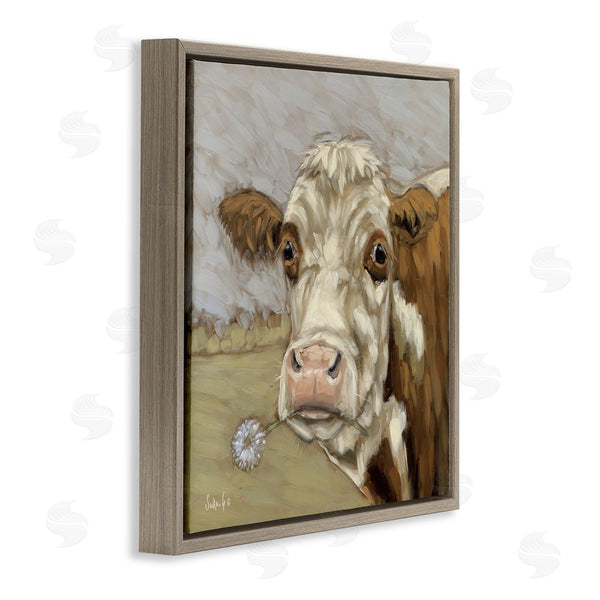 Stupell Industries Sara G. Designs | Cattle With Dandelion Sprig Wall Art