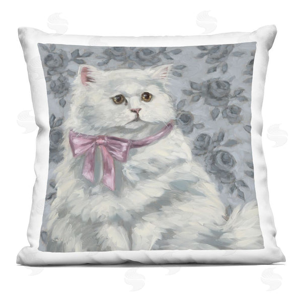 stupell industries Sara G. Designs | Coquette Kitty Portrait Throw Pillow