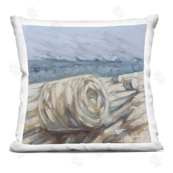 stupell industries Sara G. Designs | Country Haystacks Rural Landscape Printed Throw Pillow