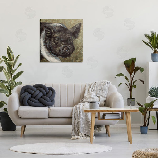 Stupell Industries Sara G. Designs | Country Pig Painting Wall Art