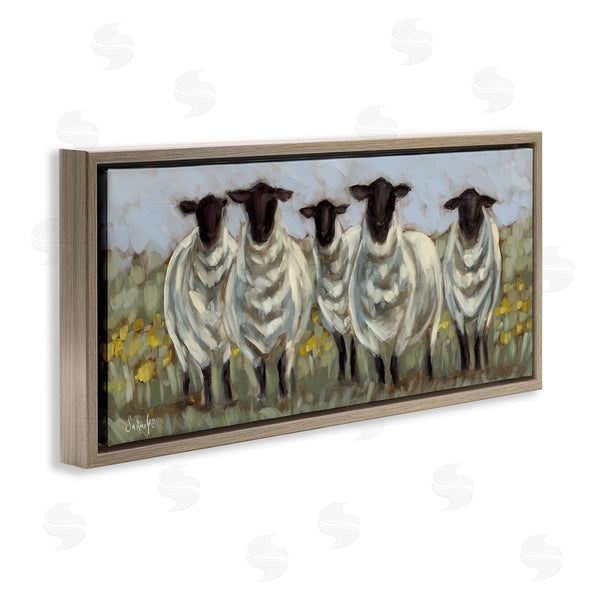 Stupell Industries Sara G. Designs | Gazing Sheep Impression Wall Art
