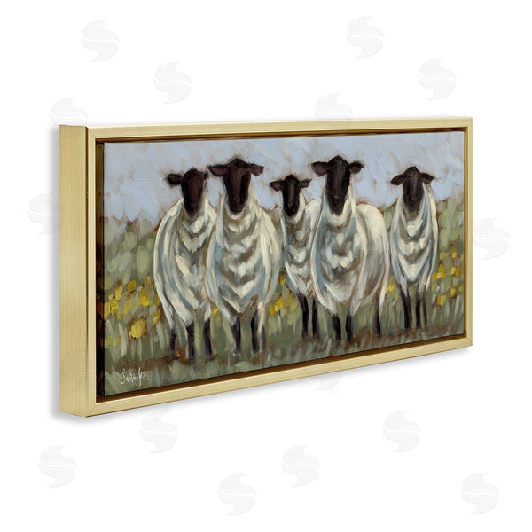 Stupell Industries Sara G. Designs | Gazing Sheep Impression Wall Art