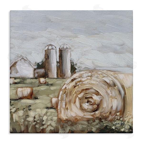stupell industries Sara G. Designs | Hay Bales Farmland Pasture