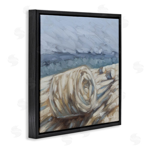 Stupell Industries Sara G. Designs | Hay Bales Rural Farm Field Wall Art