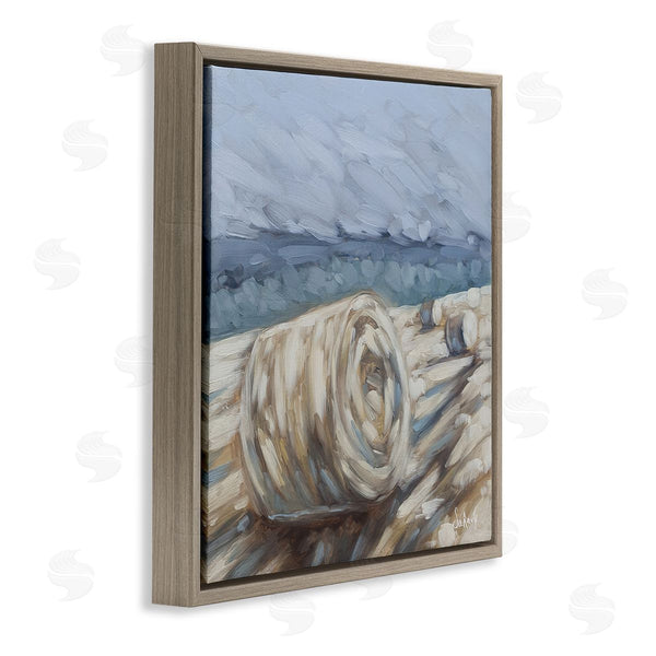 Stupell Industries Sara G. Designs | Hay Bales Rural Farm Field Wall Art