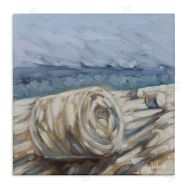 stupell industries Sara G. Designs | Hay Bales Rural Farm Field Wall Art