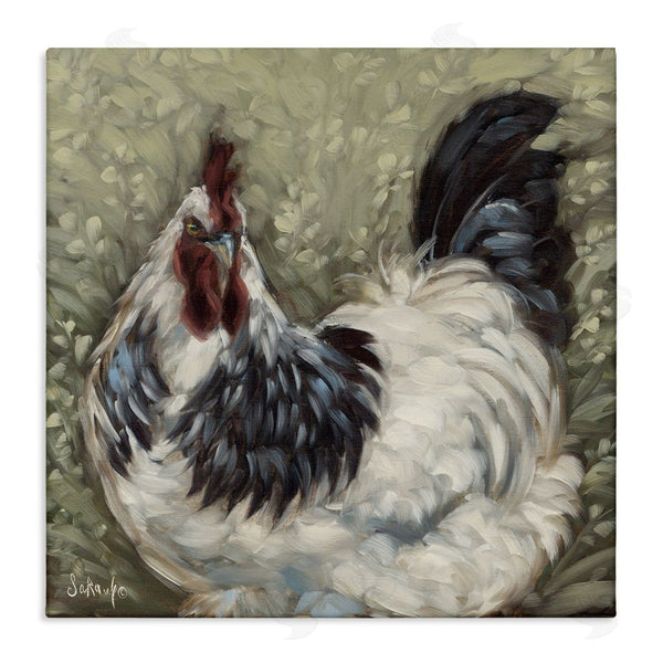 stupell industries Sara G. Designs | Hen in Country Meadow Wall Art