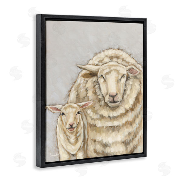 Stupell Industries Sara G. Designs | Neutral Sheep And Lamb