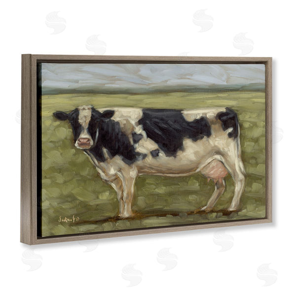 Stupell Industries Sara G. Designs | Painterly Cow On Farm