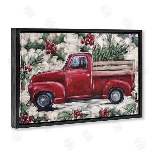 Stupell Industries Sara G. Designs | Pickup And Festive Holly