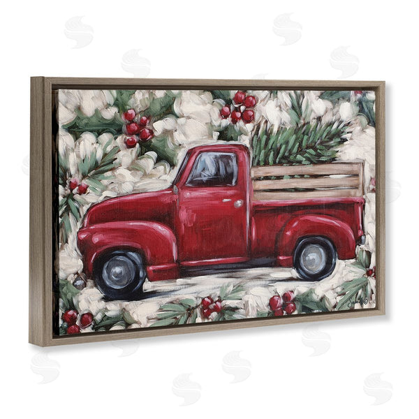 Stupell Industries Sara G. Designs | Pickup And Festive Holly