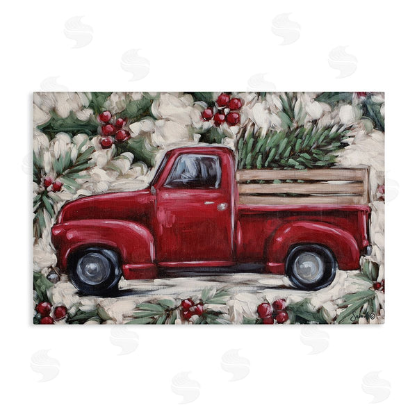 stupell industries Sara G. Designs | Pickup and Festive Holly