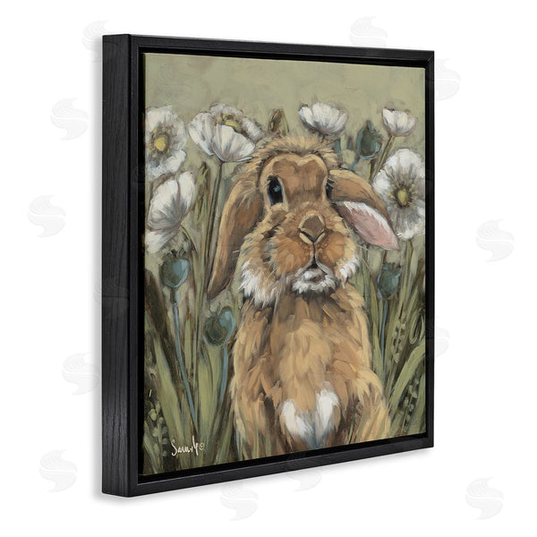 Stupell Industries Sara G. Designs | Rabbit In Poppy Garden