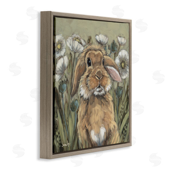Stupell Industries Sara G. Designs | Rabbit In Poppy Garden