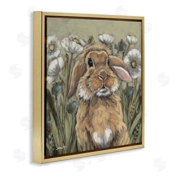 Stupell Industries Sara G. Designs | Rabbit In Poppy Garden