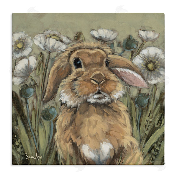 stupell industries Sara G. Designs | Rabbit in Poppy Garden