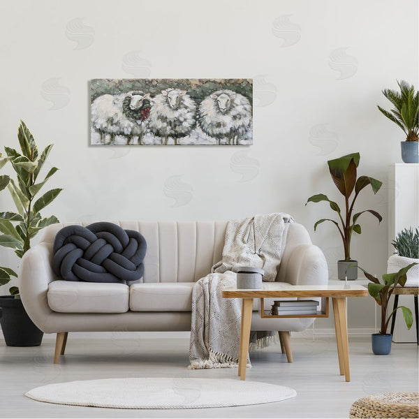 Stupell Industries Sara G. Designs | Seasonal Winter Sheep Farmhouse Snow Wall Art