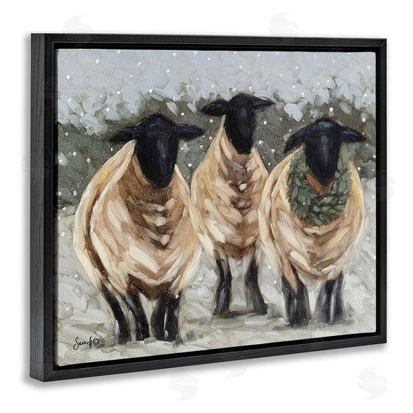 Stupell Industries Sara G. Designs | Sheep In Winter Scene Wall Art