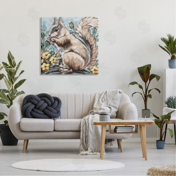 Stupell Industries Sara G. Designs | Squirrel Forest Flower Blossoms Wall Art