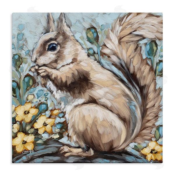 stupell industries Sara G. Designs | Squirrel Forest Flower Blossoms Wall Art