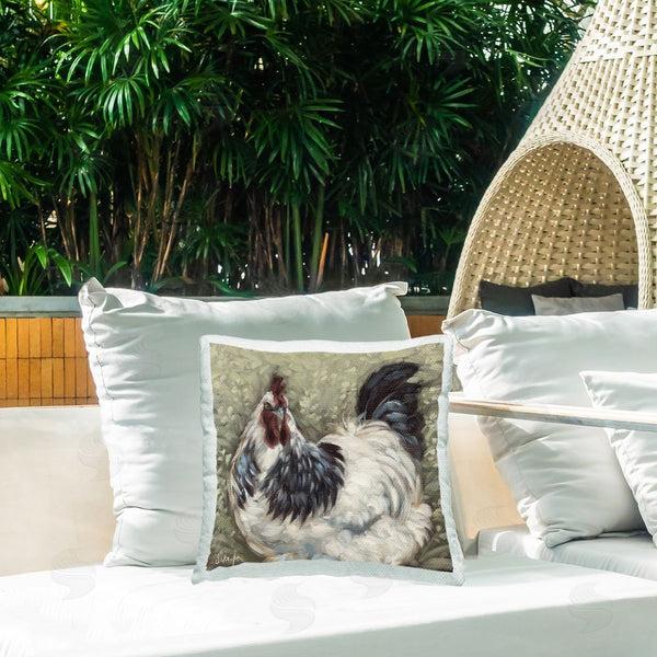 Stupell Industries Sara G. Designs | Traditional Country Hen Printed Throw Pillow