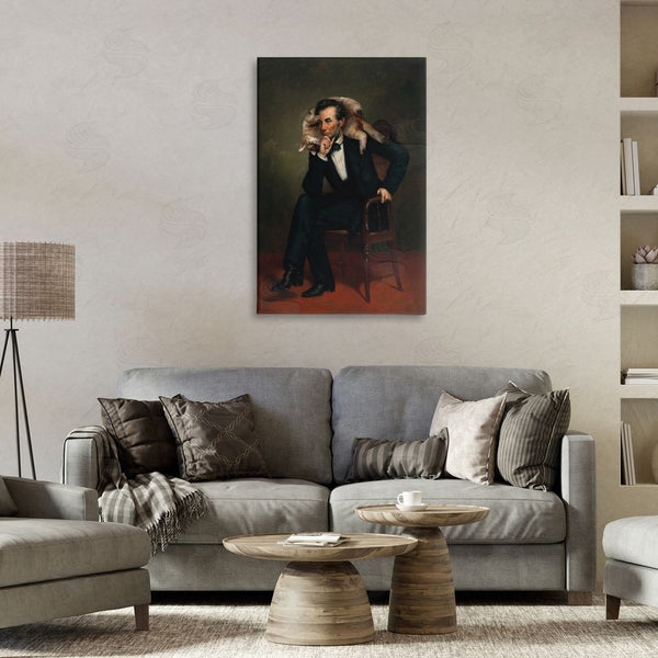 Stupell Industries Sarah Adams | Cat & Historical Leader Wall Art