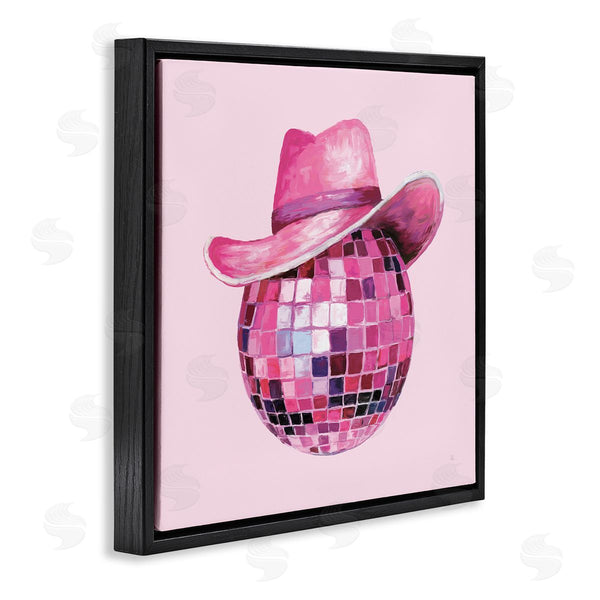 Stupell Industries Sarah Adams | Cowgirl Hat Disco Ball