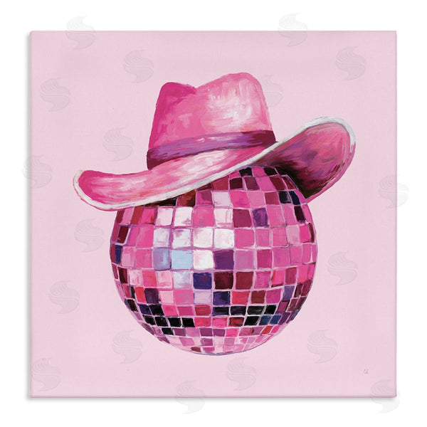 stupell industries Sarah Adams | Cowgirl Hat Disco Ball