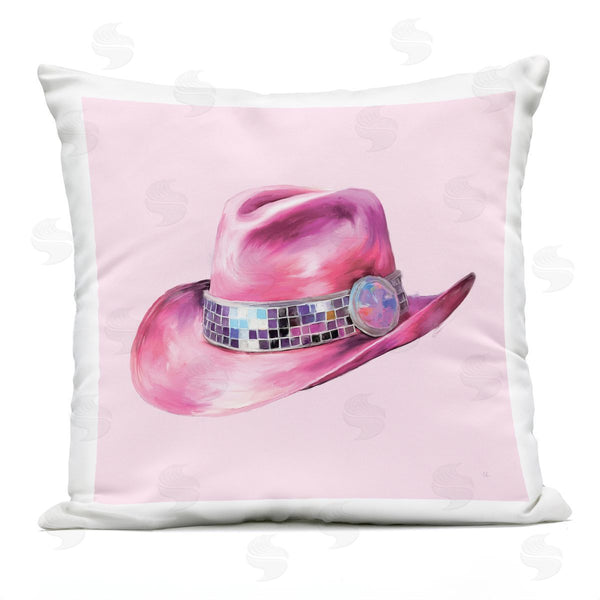 Stupell Industries Sarah Adams | Disco Adorned Cowgirl Hat Printed Throw Pillow