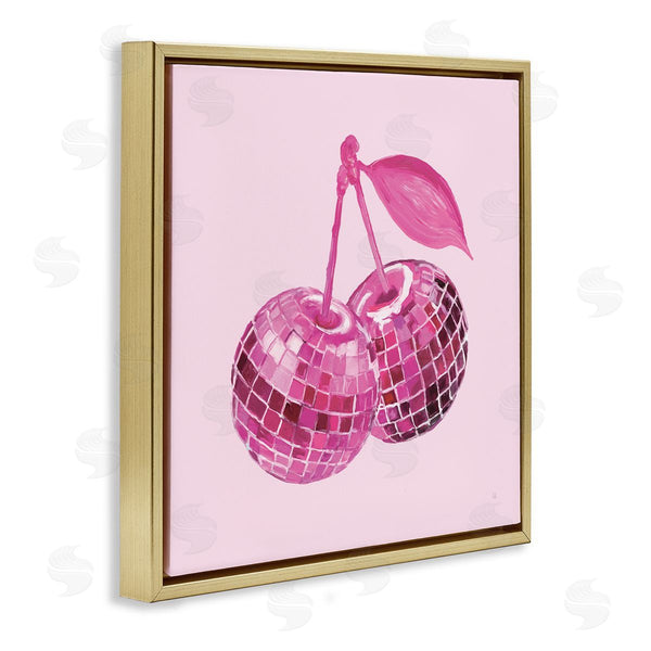 Stupell Industries Sarah Adams | Pink Glam Disco Cherries