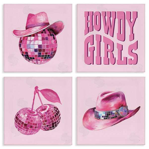 stupell industries Sarah Adams | Trendy Pink Western Disco Wall Art
