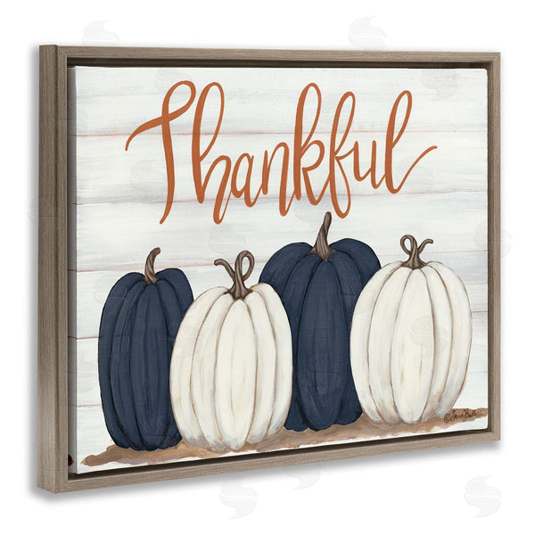 Stupell Industries Sarah Baker | Thankful Greeting With Pumpkins