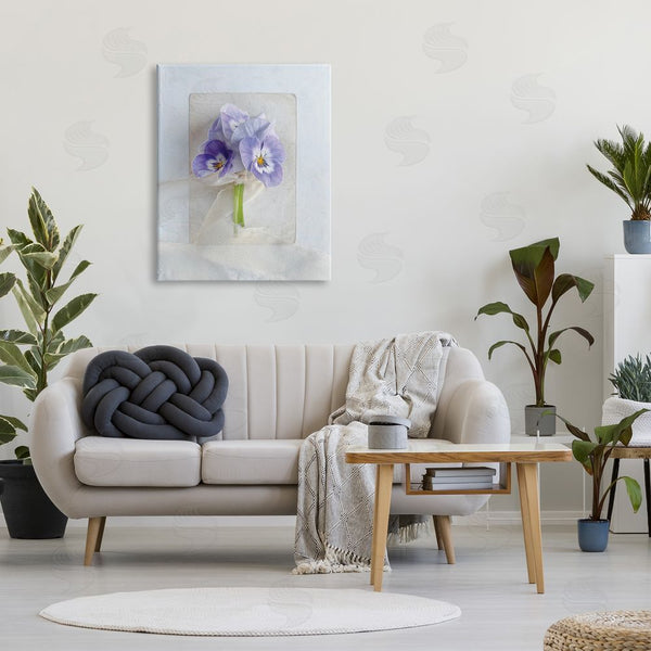 Stupell Industries Sarah Gardner | Violets Wrapped In Sheer Soft Country Floral Wall Art