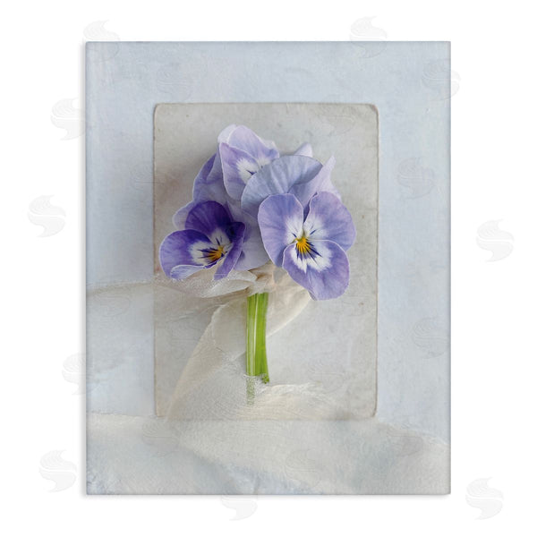 stupell industries Sarah Gardner | Violets Wrapped in Sheer Soft Country Floral Wall Art