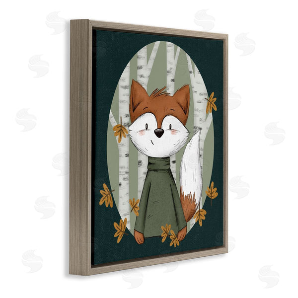 Stupell Industries Sarah Hickman | Autumnal Fox & Birch Trees