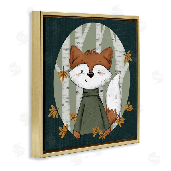 Stupell Industries Sarah Hickman | Autumnal Fox & Birch Trees