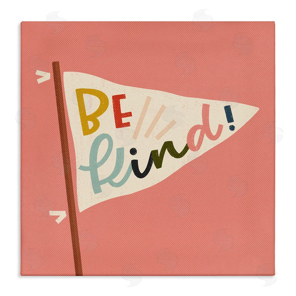 stupell industries Sarah Hickman | Be Kind Phrase on Flag