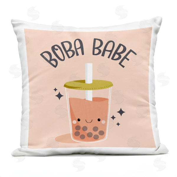 Stupell Industries Sarah Hickman | Boba Babe Bubble Tea Printed Throw Pillow
