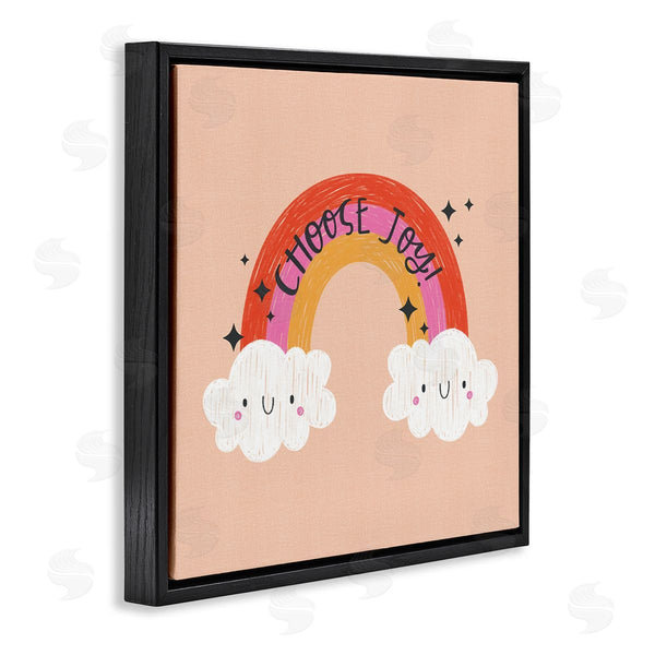 Stupell Industries Sarah Hickman | Choose Joy Happy Rainbow