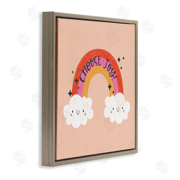 Stupell Industries Sarah Hickman | Choose Joy Happy Rainbow
