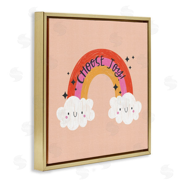 Stupell Industries Sarah Hickman | Choose Joy Happy Rainbow