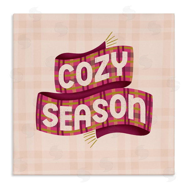 stupell industries Sarah Hickman | Cozy Season Scarf on Plaid