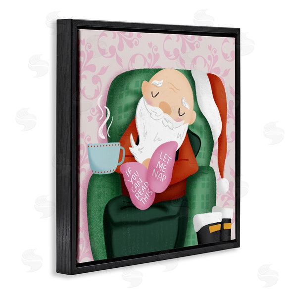 Stupell Industries Sarah Hickman | Cozy Sleeping Santa Claus